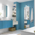 salle de bain couleur bleu idée déco