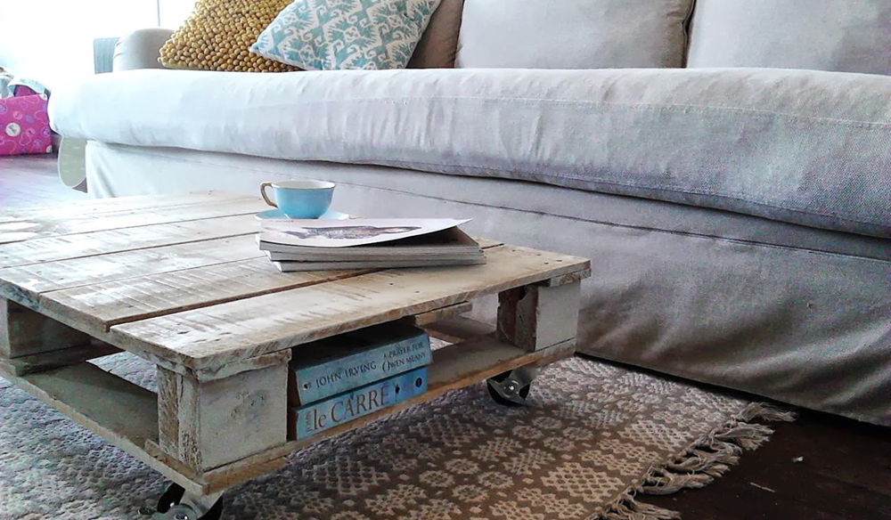 table basse sur mesure palette bois diy