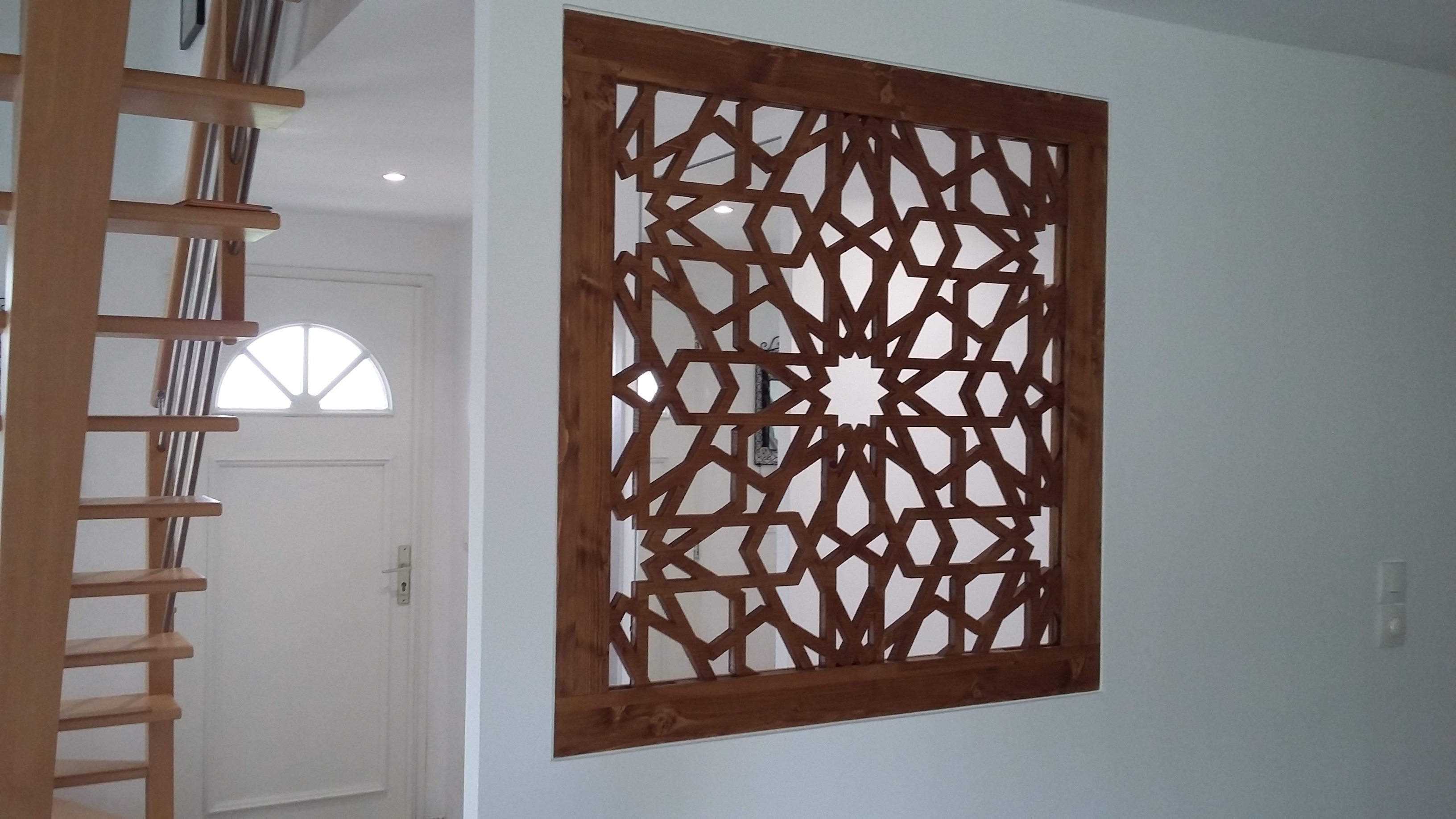 Panneau Décoratif Ajouré En Bois, Fenêtre Marocaine 3D, Décoration Murale, Neuf