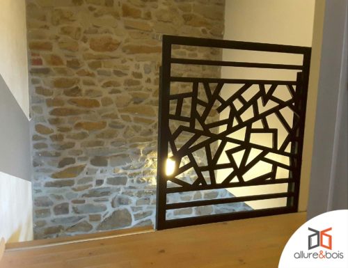 Garde corps en bois peint Lektra-garde-corps-bois-noir