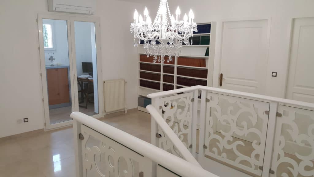 Rampe d'escalier sur-mesure de style Rococo