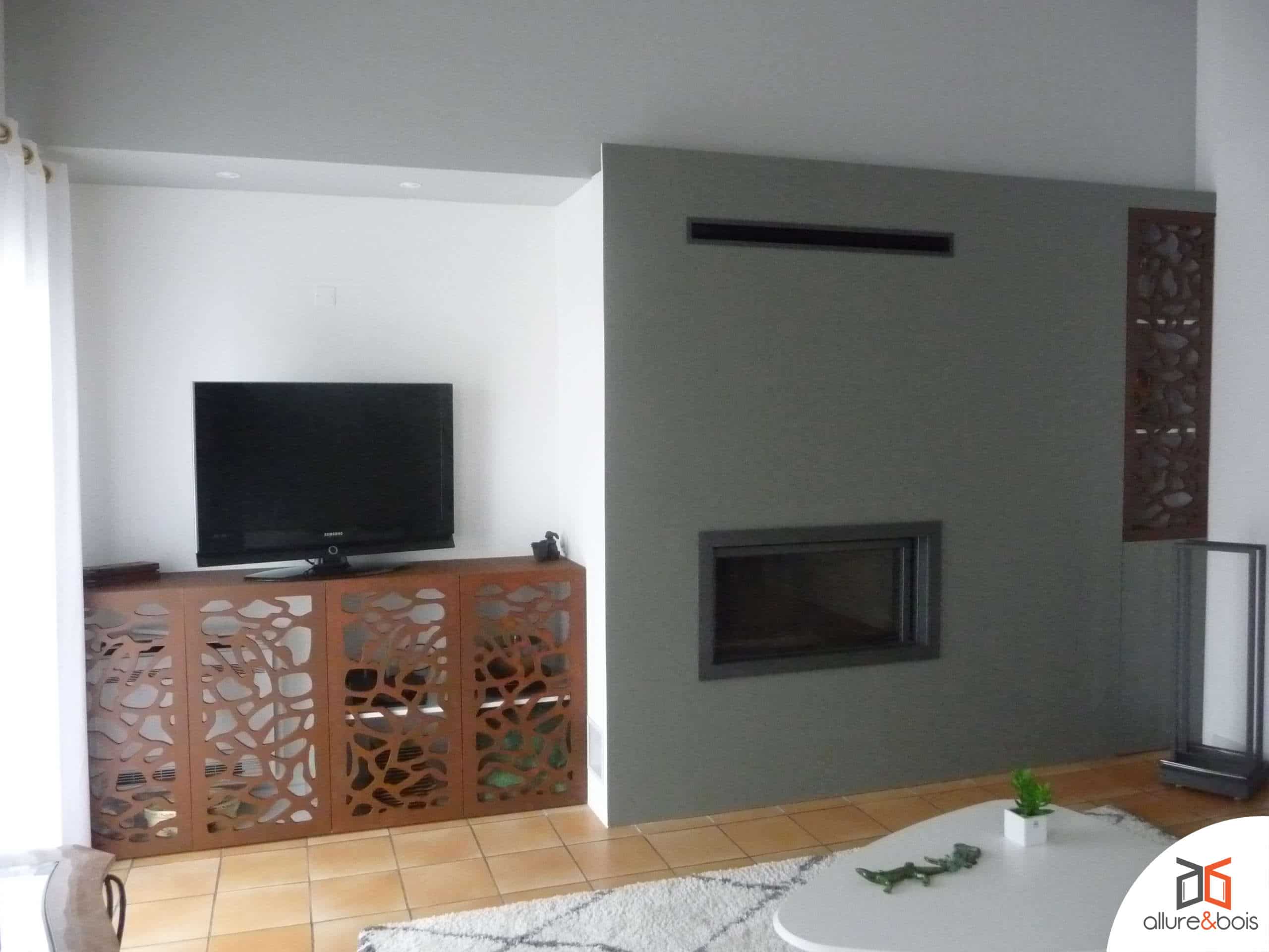 Meuble TV en bois sur-mesure