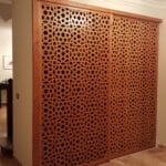 Portes de dressing en claustra de type moucharabieh