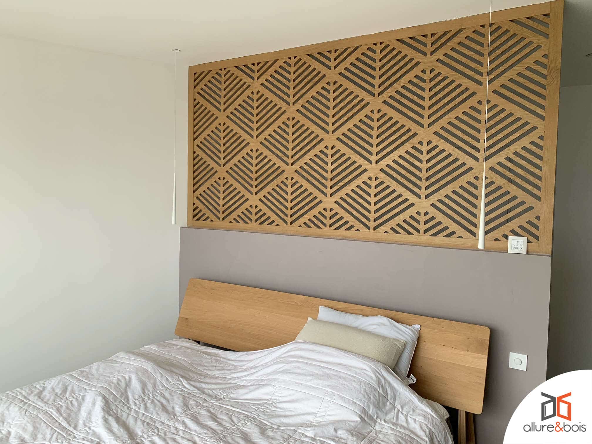 Habillage mural avec tasseaux de bois : les créations Allure & Bois