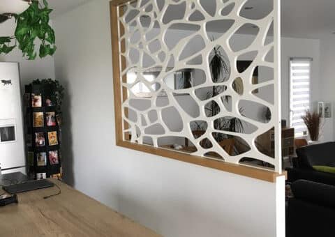 Claustra intérieur en bois sur-mesure par Allure et Bois !