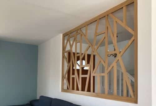 Claustra intérieur en bois sur-mesure par Allure et Bois !