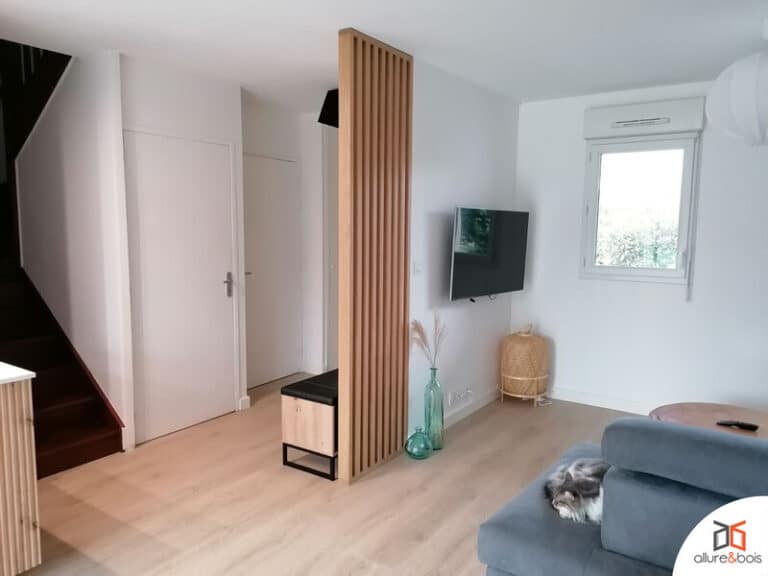 Claustra intérieur en bois sur-mesure par Allure et Bois