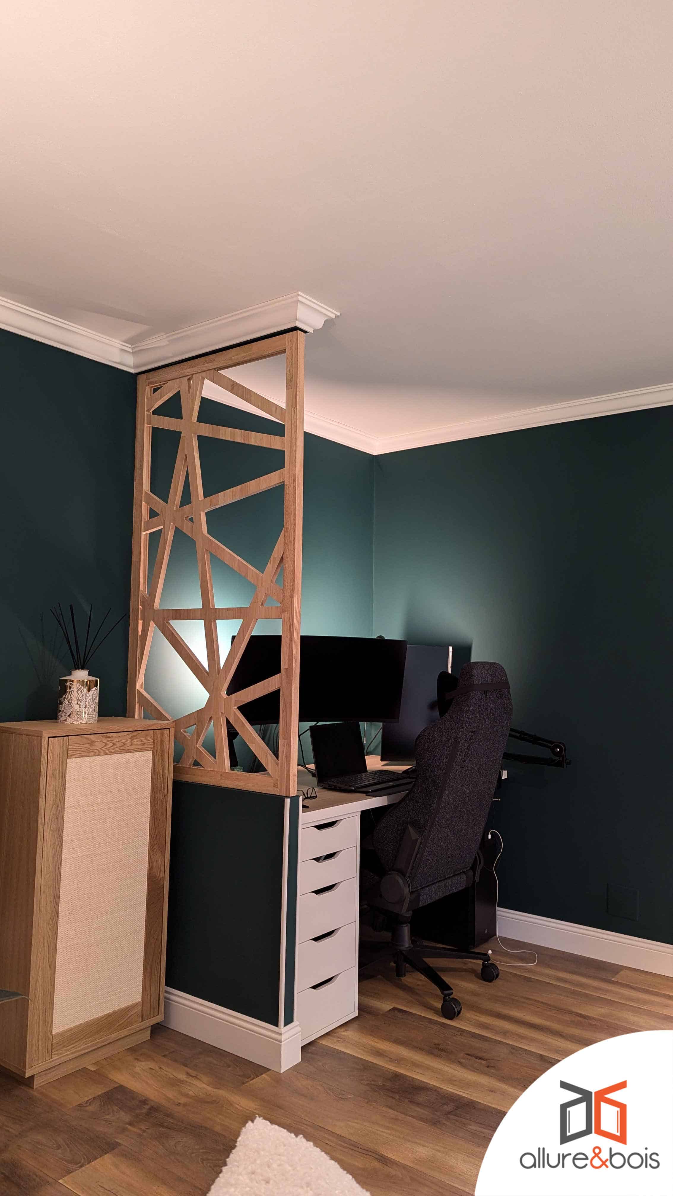 claustra bois bureau contemporain