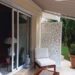 Claustra bois floral extérieur