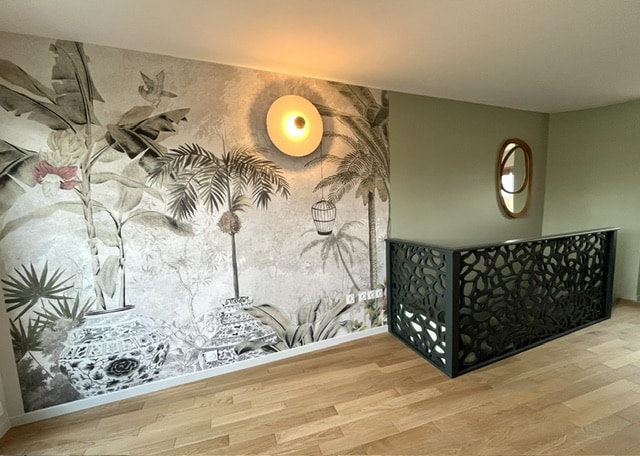 rampe bois sur-mesure noir